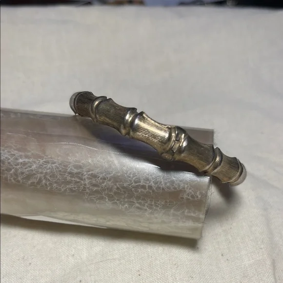 Vintage Sterling CPS Silver bamboo Bangle Bracelet - Picture 3 of 9